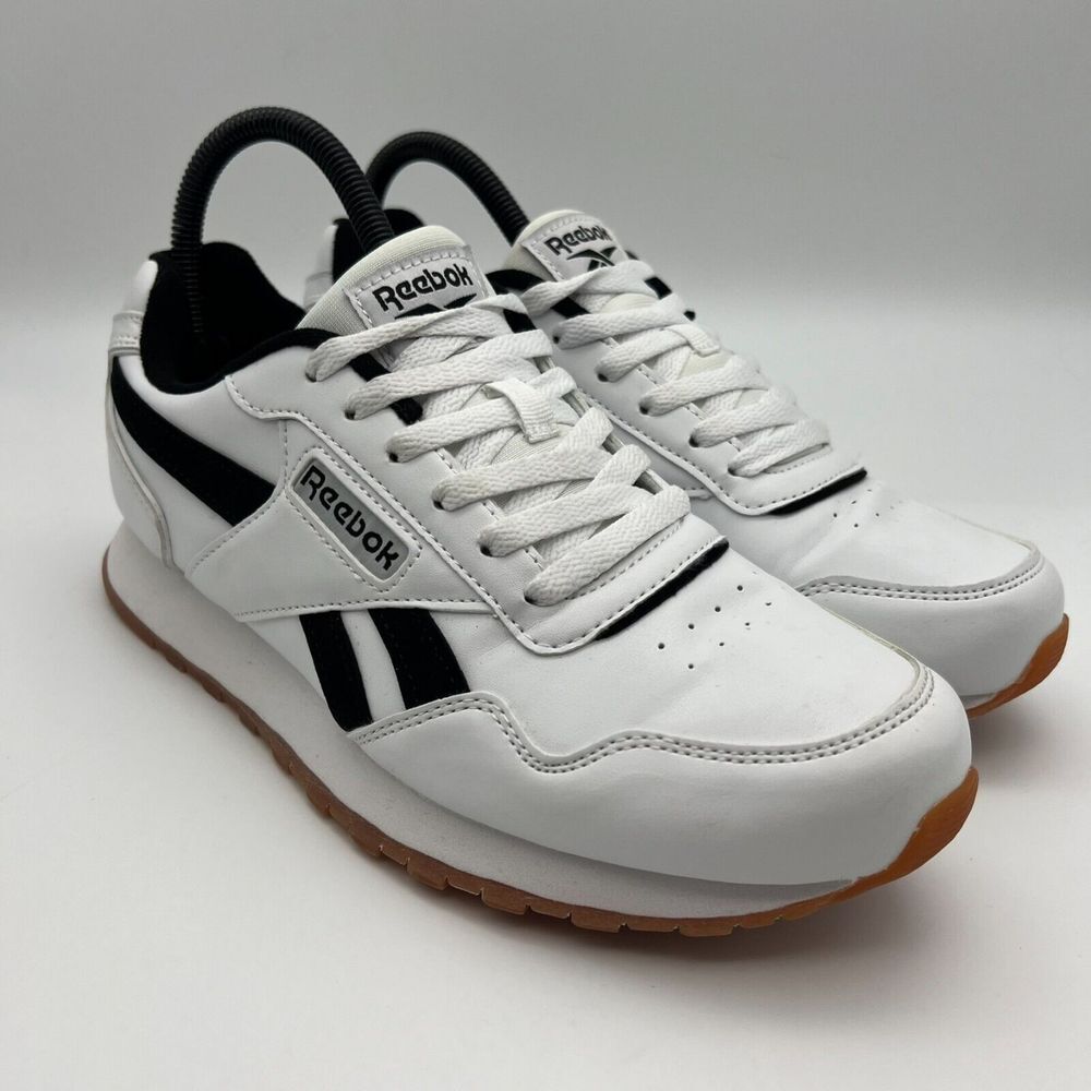 Reebok Womens Shoes Sz 8.5 Classic Harmon White Casual Sneaker Gum Sole Leather
